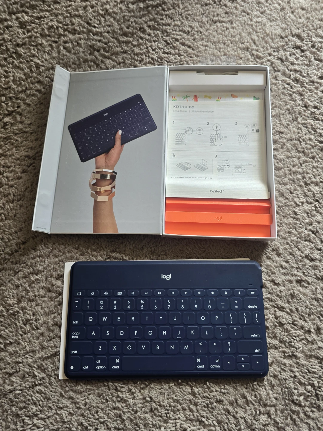 Logitech Keys-To-Go Wireless Bluetooth Keyboard, Blue - photo 3