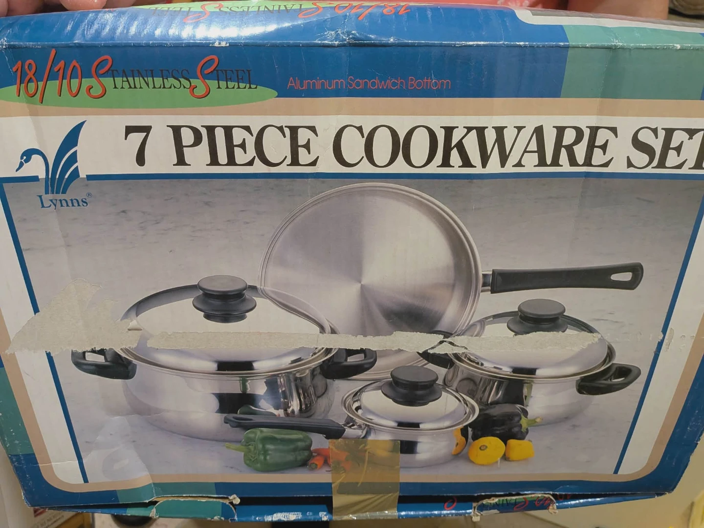 Lynns 7 Piece 18/10 Stainless Steel Cookware Set