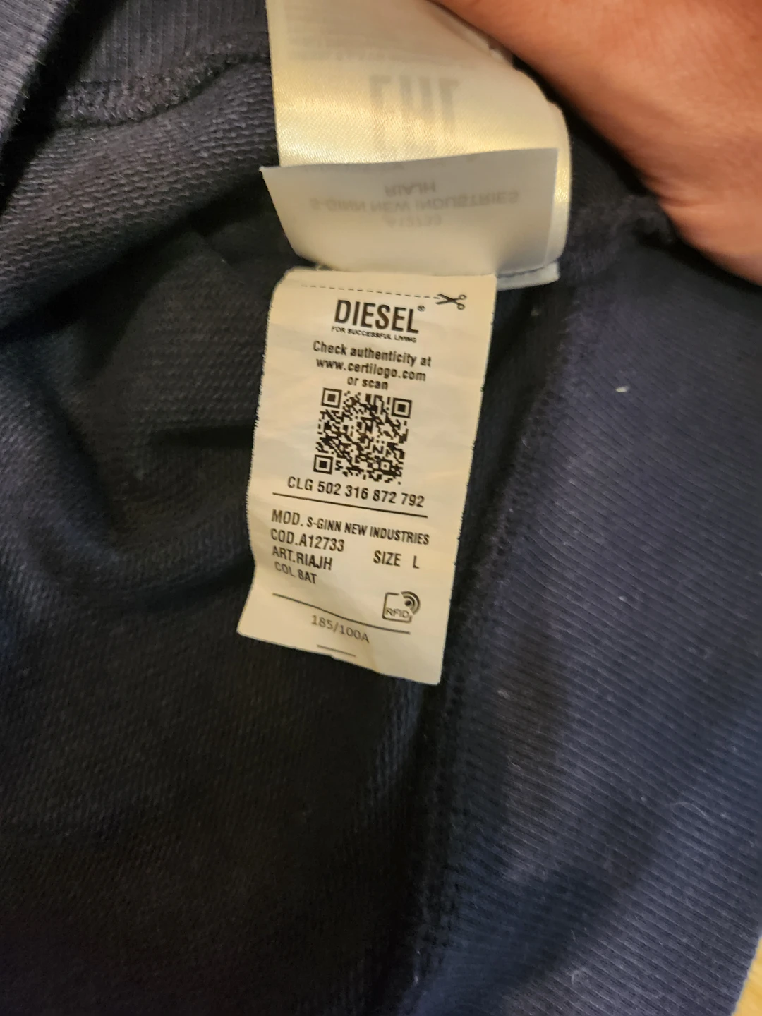 Diesel Industry Denim Division Crewneck Sweatshirt - Size L - photo 3