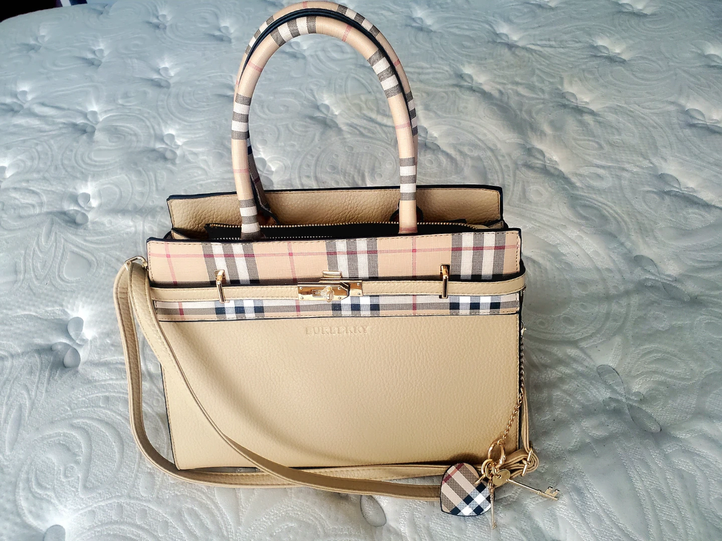 PU LEATHER TOTE HANDBAG