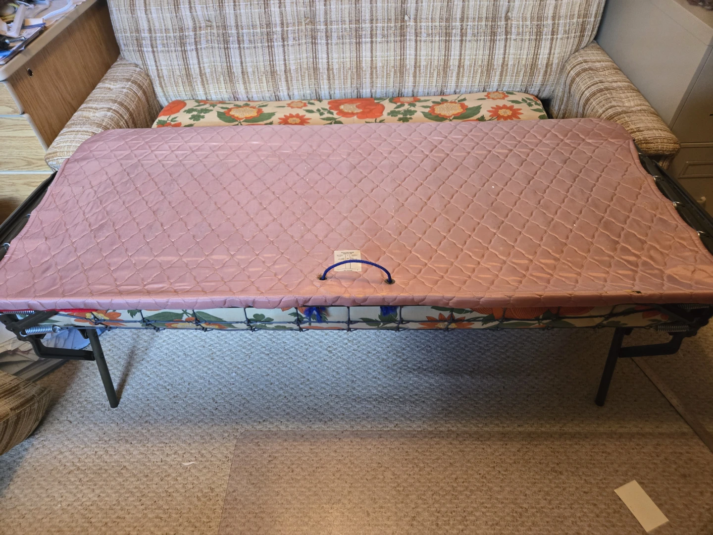 Vintage Plaid Sofa Bed - photo 3