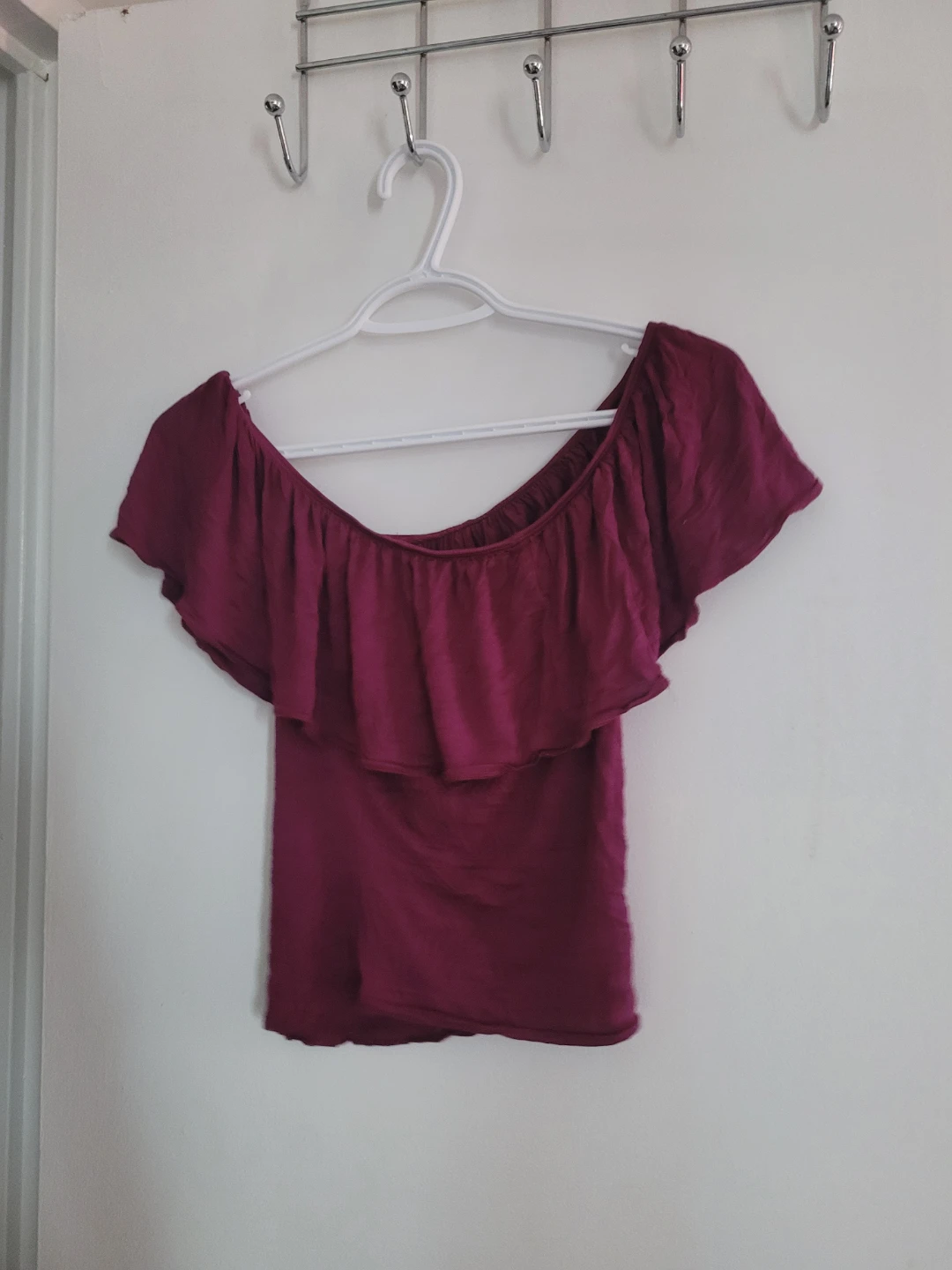 Off-the-shoulder ruffled top - photo 2
