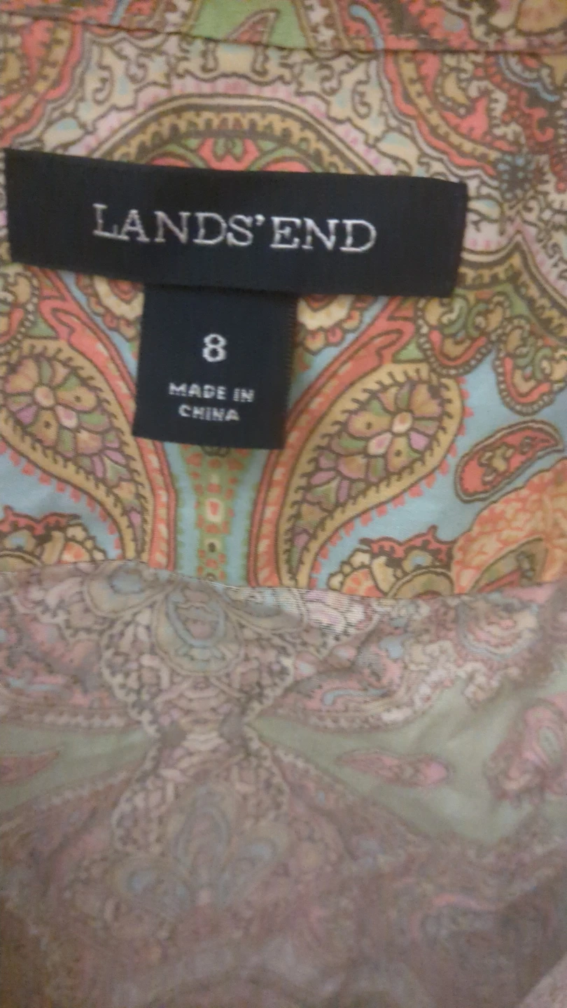 Lands' End Paisley Button-Up Shirt - photo 2