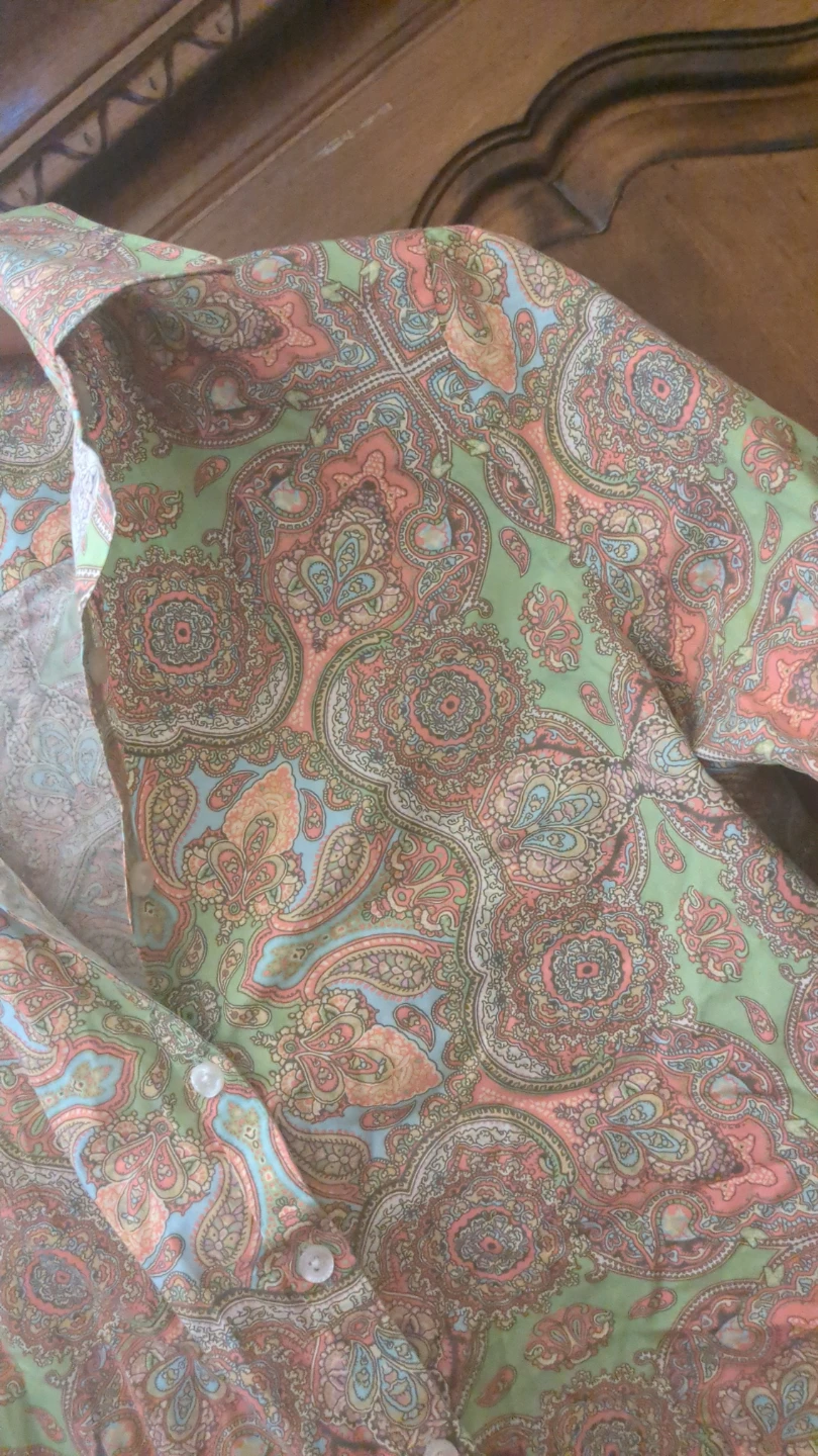 Lands' End Paisley Button-Up Shirt - photo 4