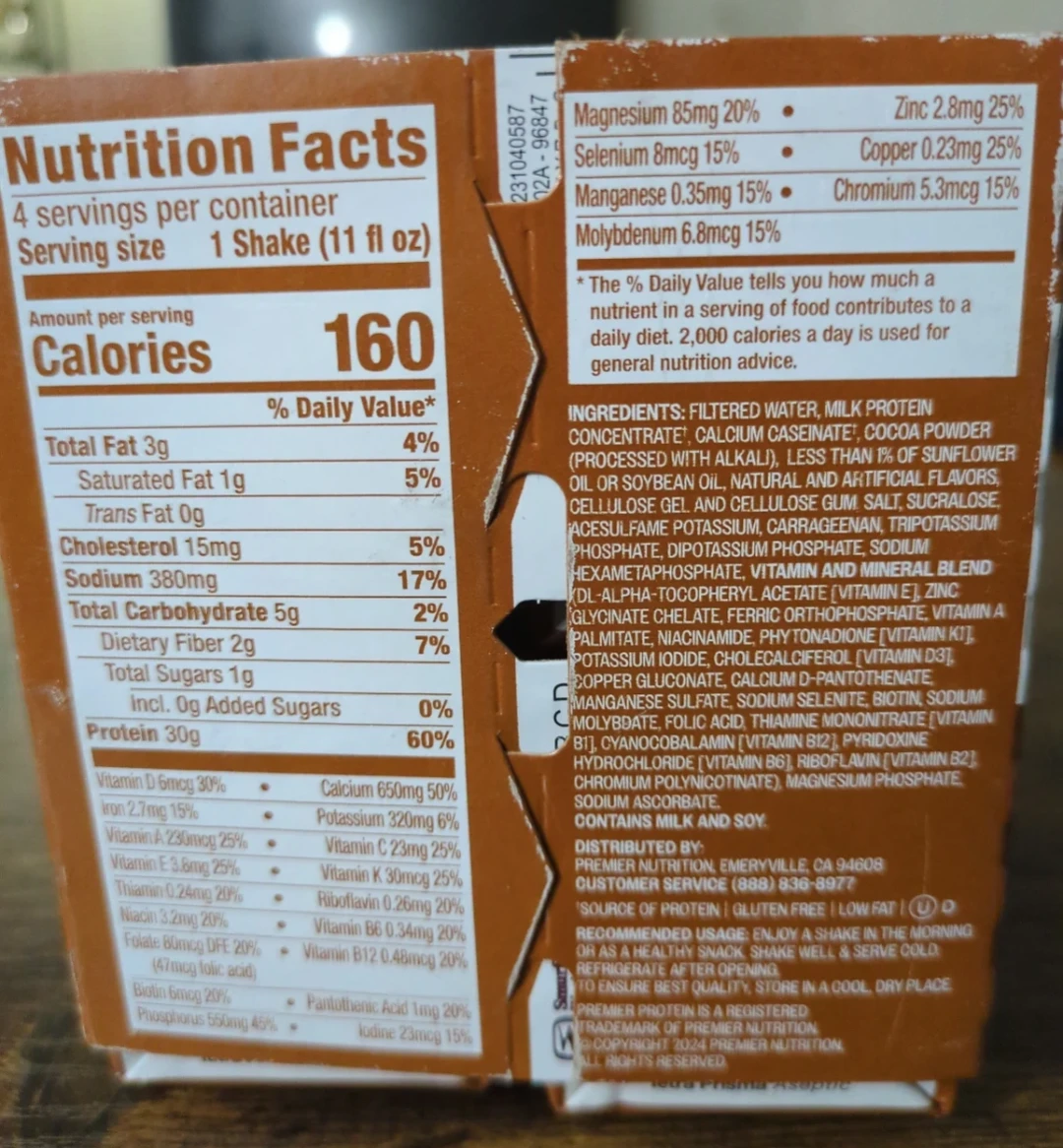 Premier Protein Chocolate Peanut Butter Shakes - 4 Pack - photo 4
