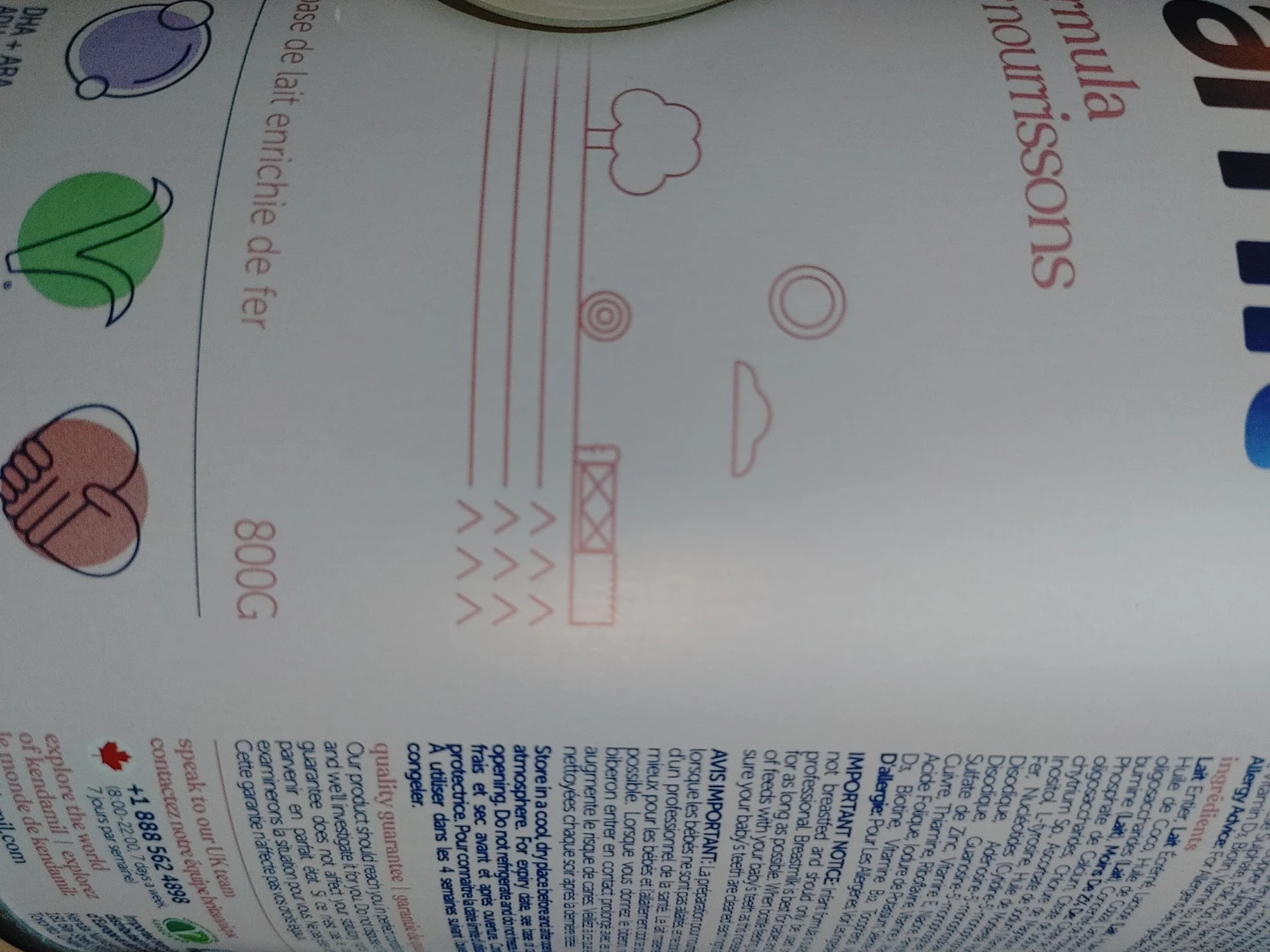 Kendamil Whole Milk Infant Formula 800G - photo 3