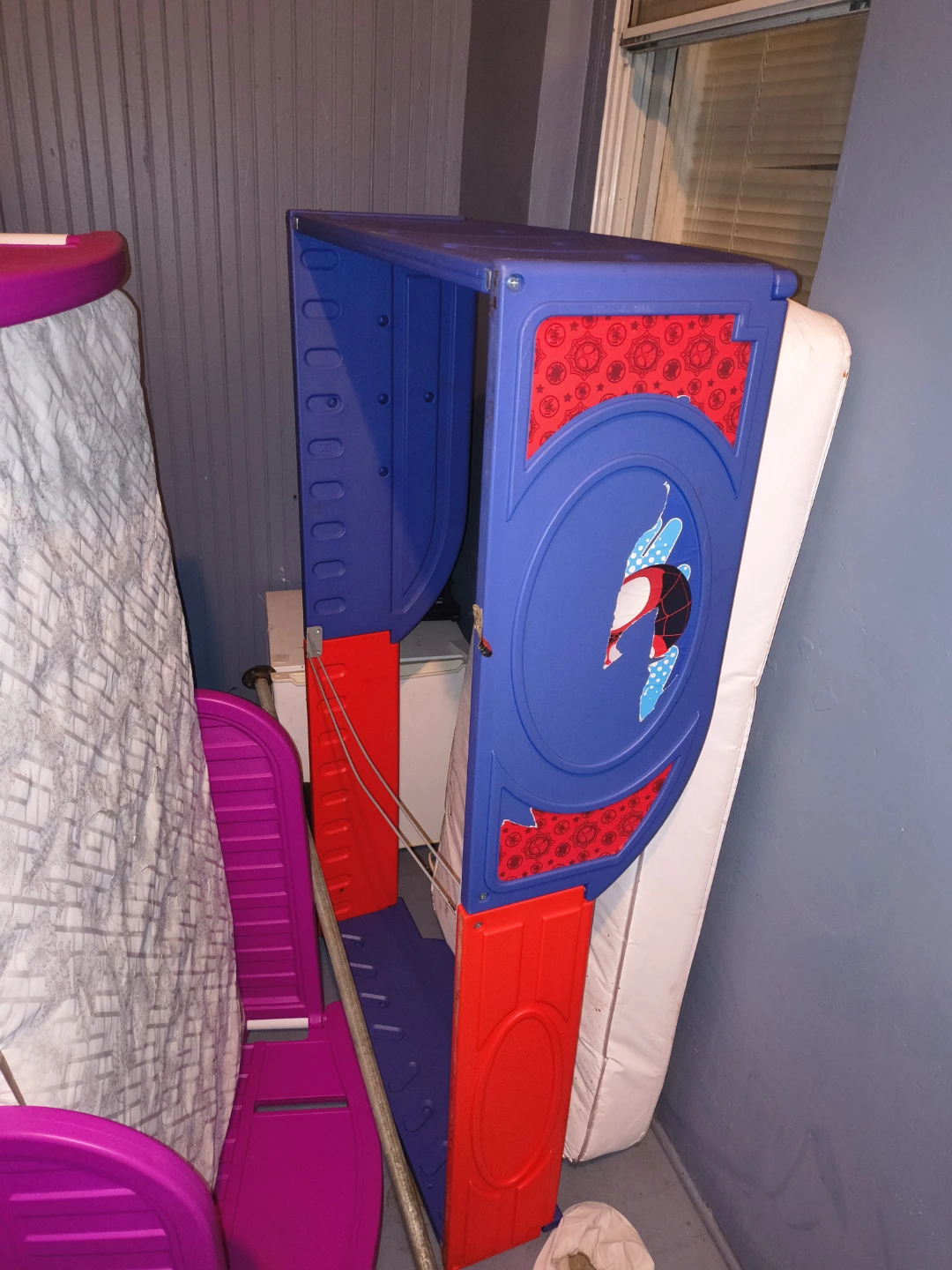 Kids Toddler Bed with Mattress and Rails