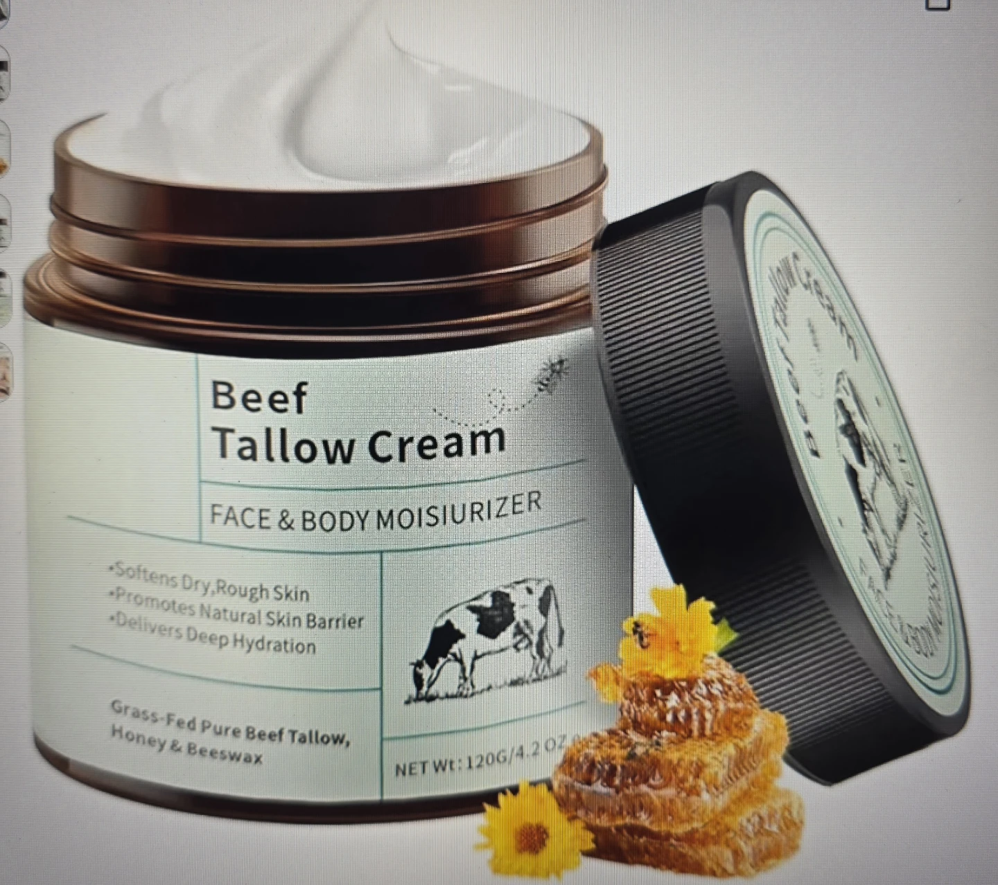 Beef Tallow Cream Face & Body Moisturizer - photo 4