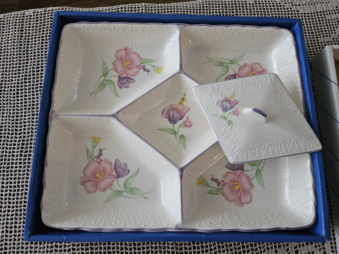 Serving Platter Dish Set with Lid