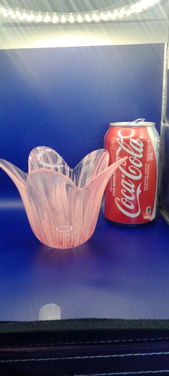 Pink Swirled Glass Bowl - photo 4