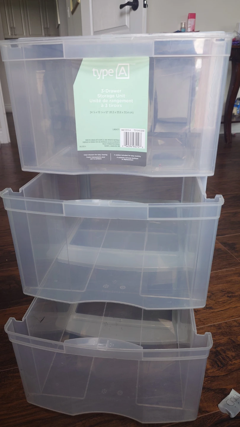type A 3-Drawer Plastic Storage Unit (Great Condition / Clean)** - photo 2