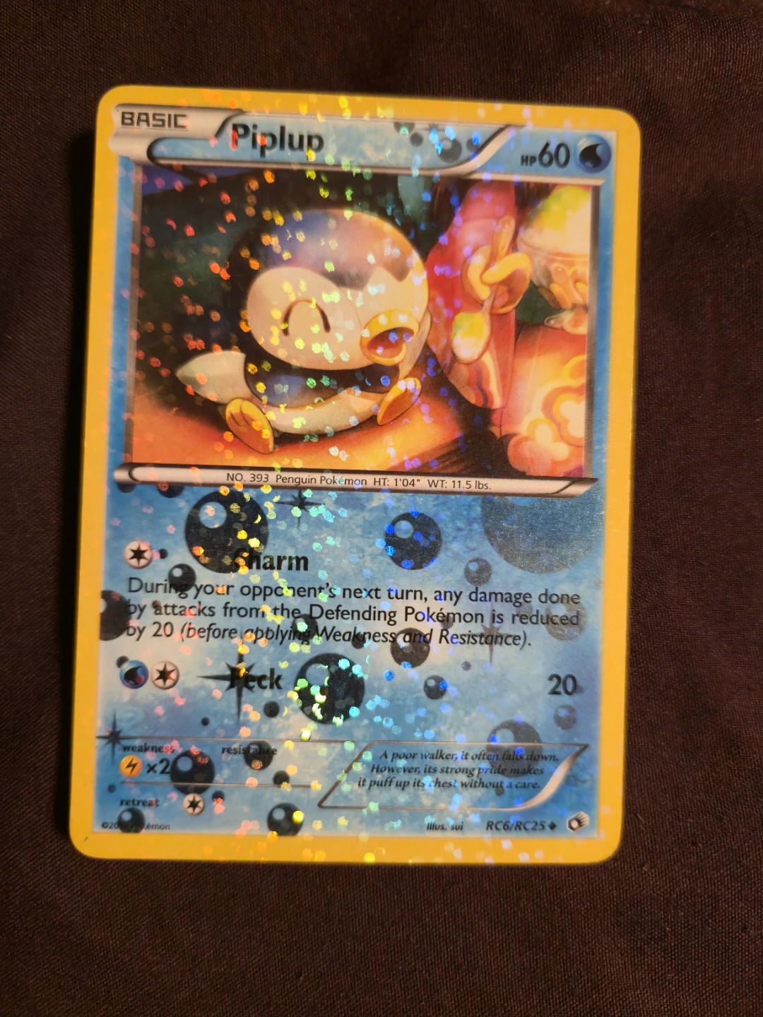 Pokémon Piplup Trading Card