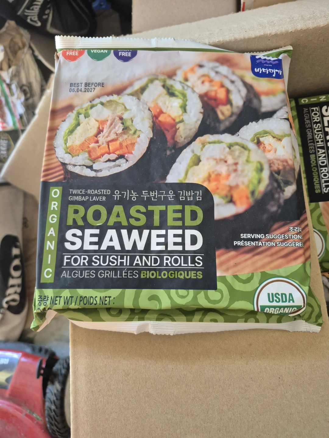 Organic Roasted Seaweed for Sushi and Rolls
