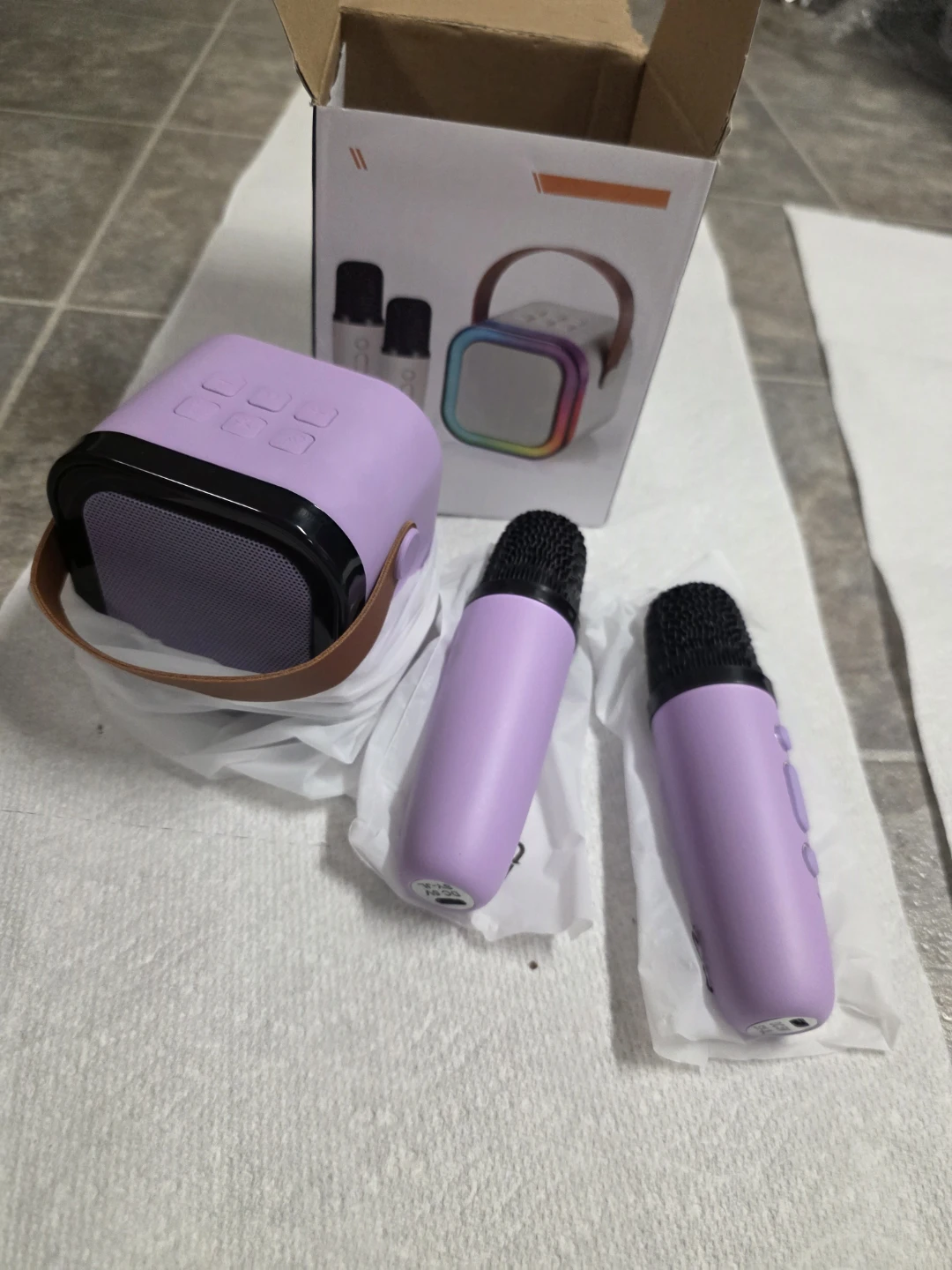Portable Wireless Karaoke Speaker with 2 Microphones - photo 2