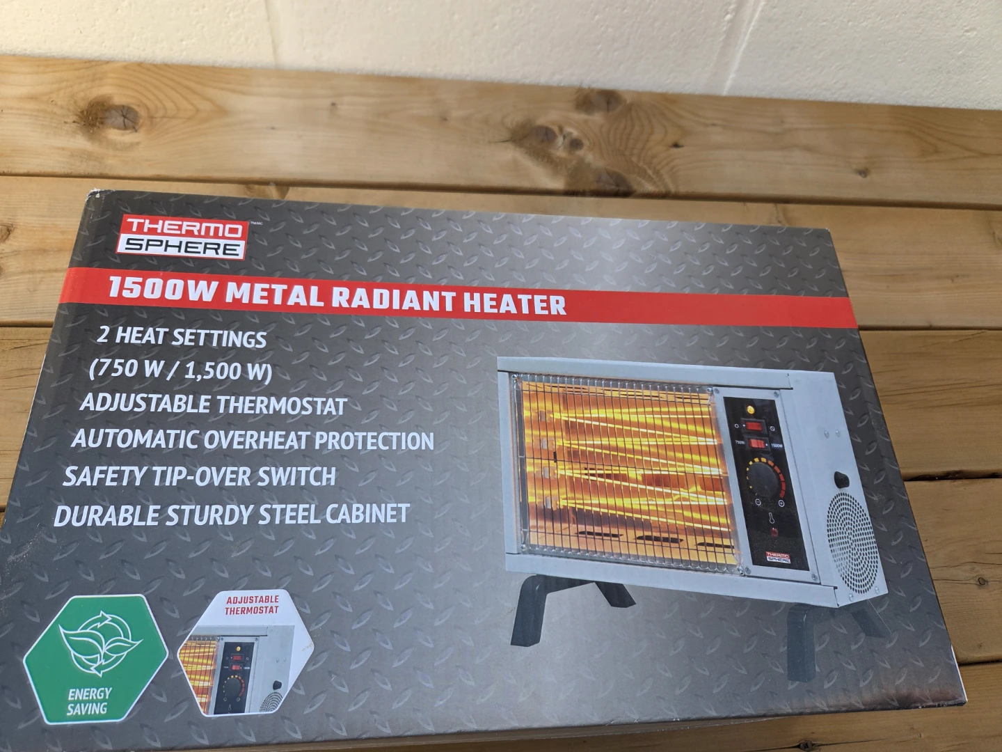 Thermo Sphere 1500W Metal Radiant Heater