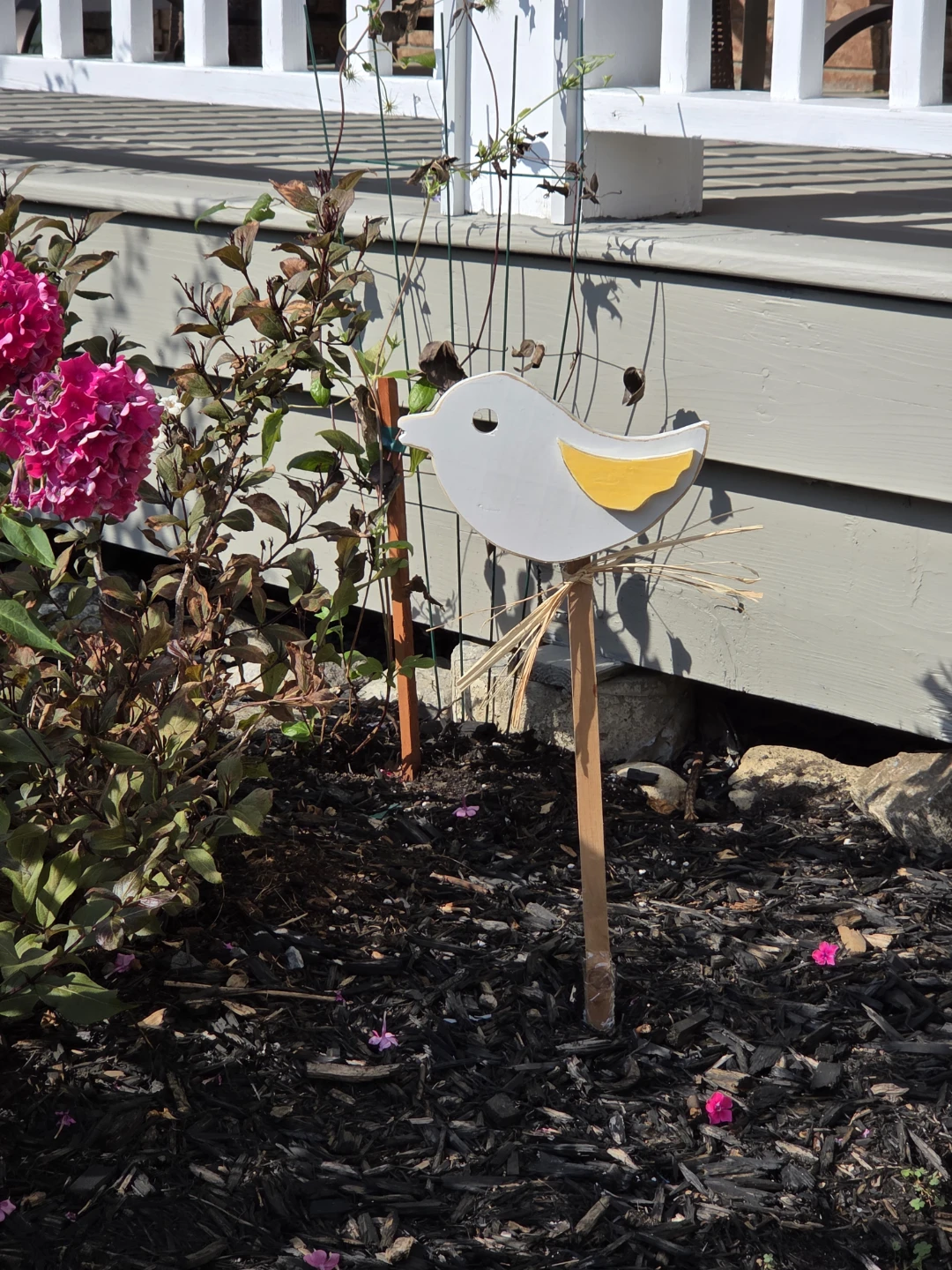 Wooden garden birds - photo 4