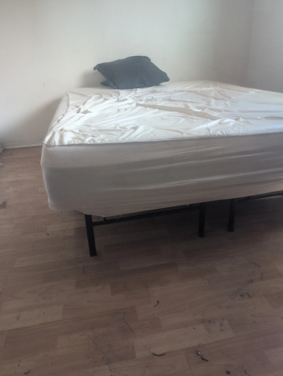 Queen Size Mattress and Metal Bed Frame - photo 3