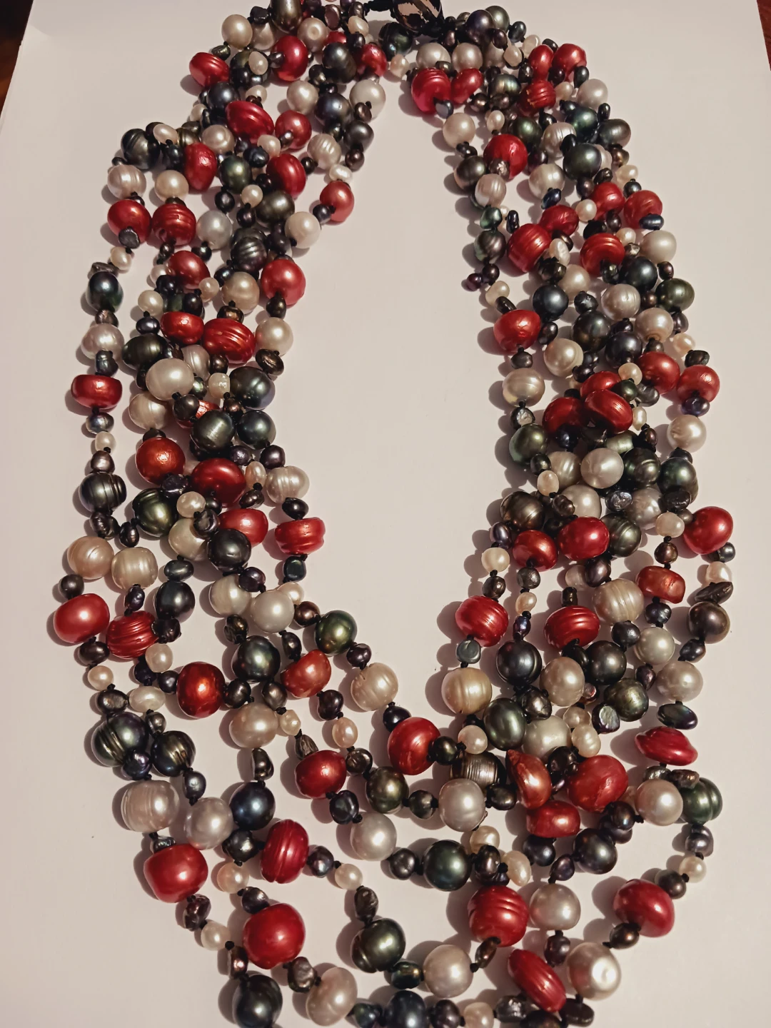Stunning Genuine Freshwater Pearls Statement Necklace - photo 2