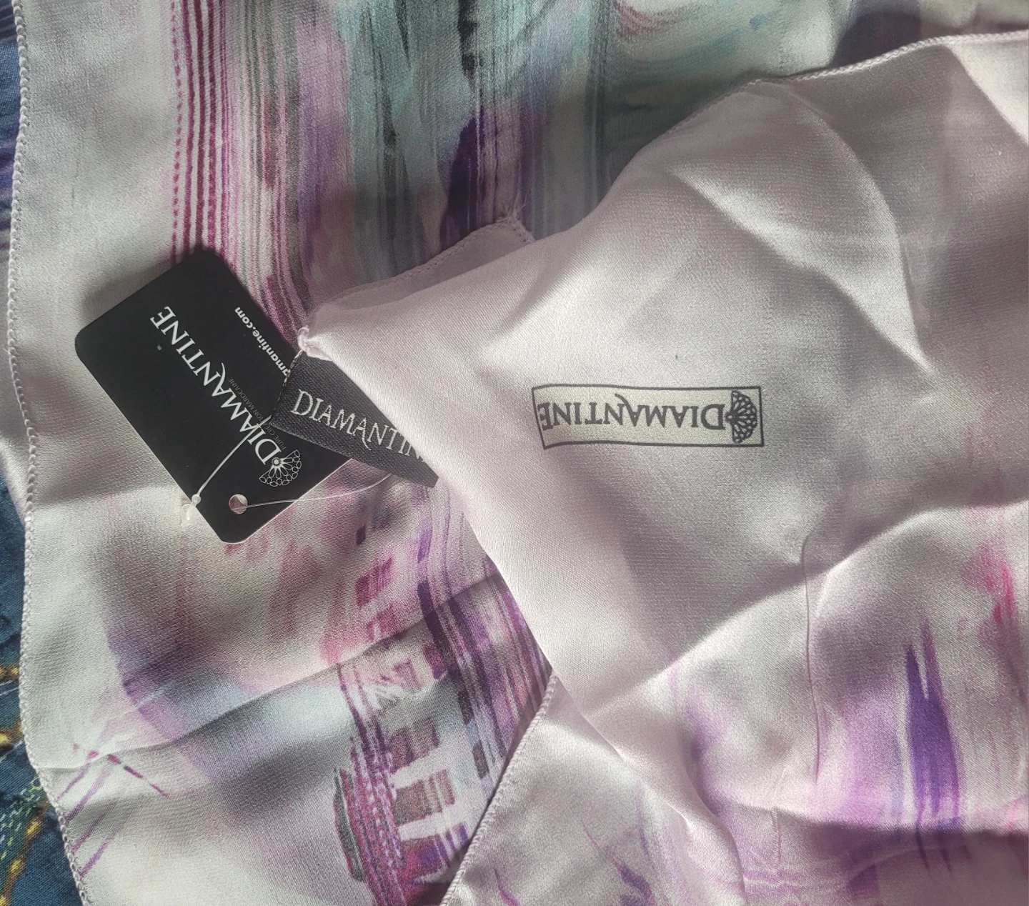 Diamantine Silk Scarf
