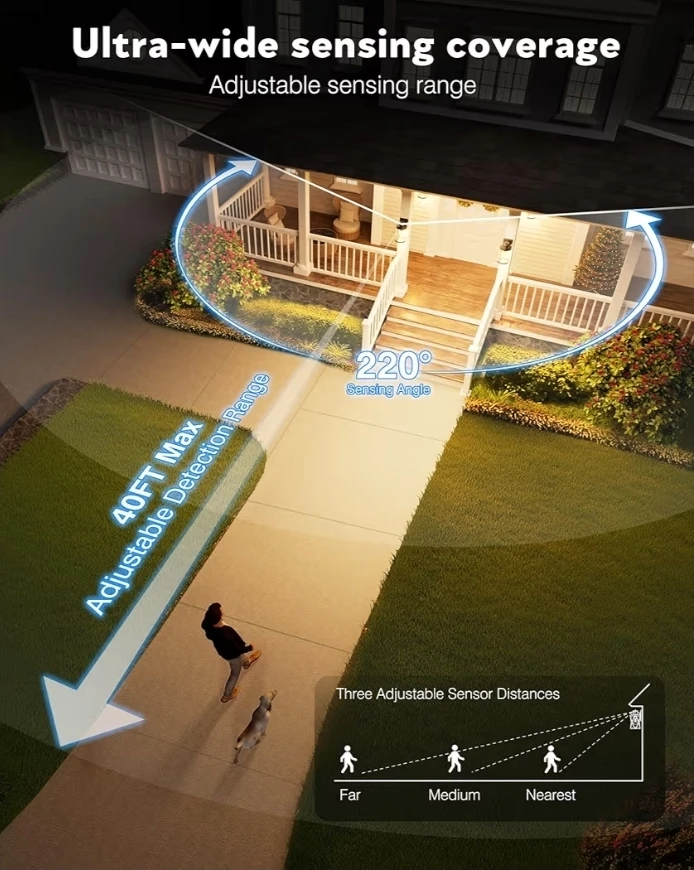 Outdoor Motion Sensor Wall Light Fixture - photo 2