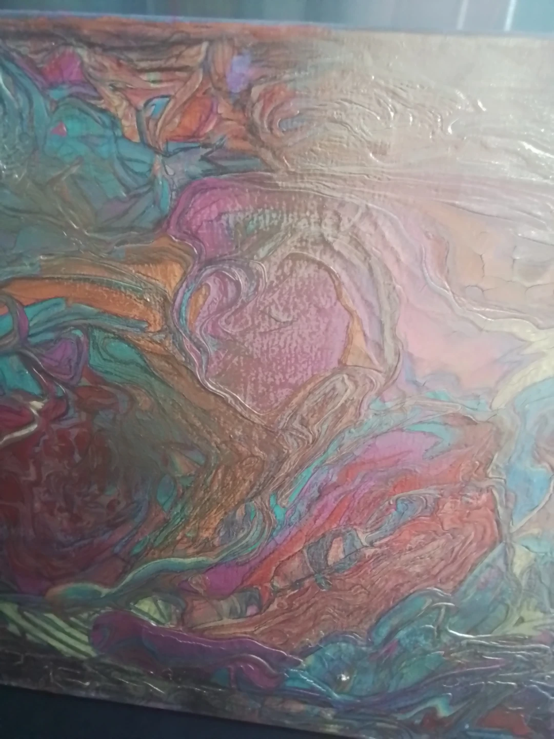 Mixed Media Textured Art Panel 24" x 18" - photo 2