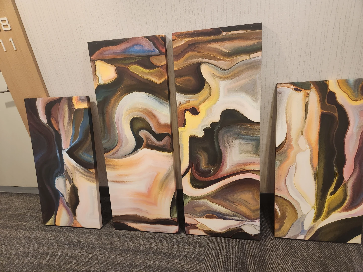 Passionate Moment Abstract Multi Piece Canvas Wall Art