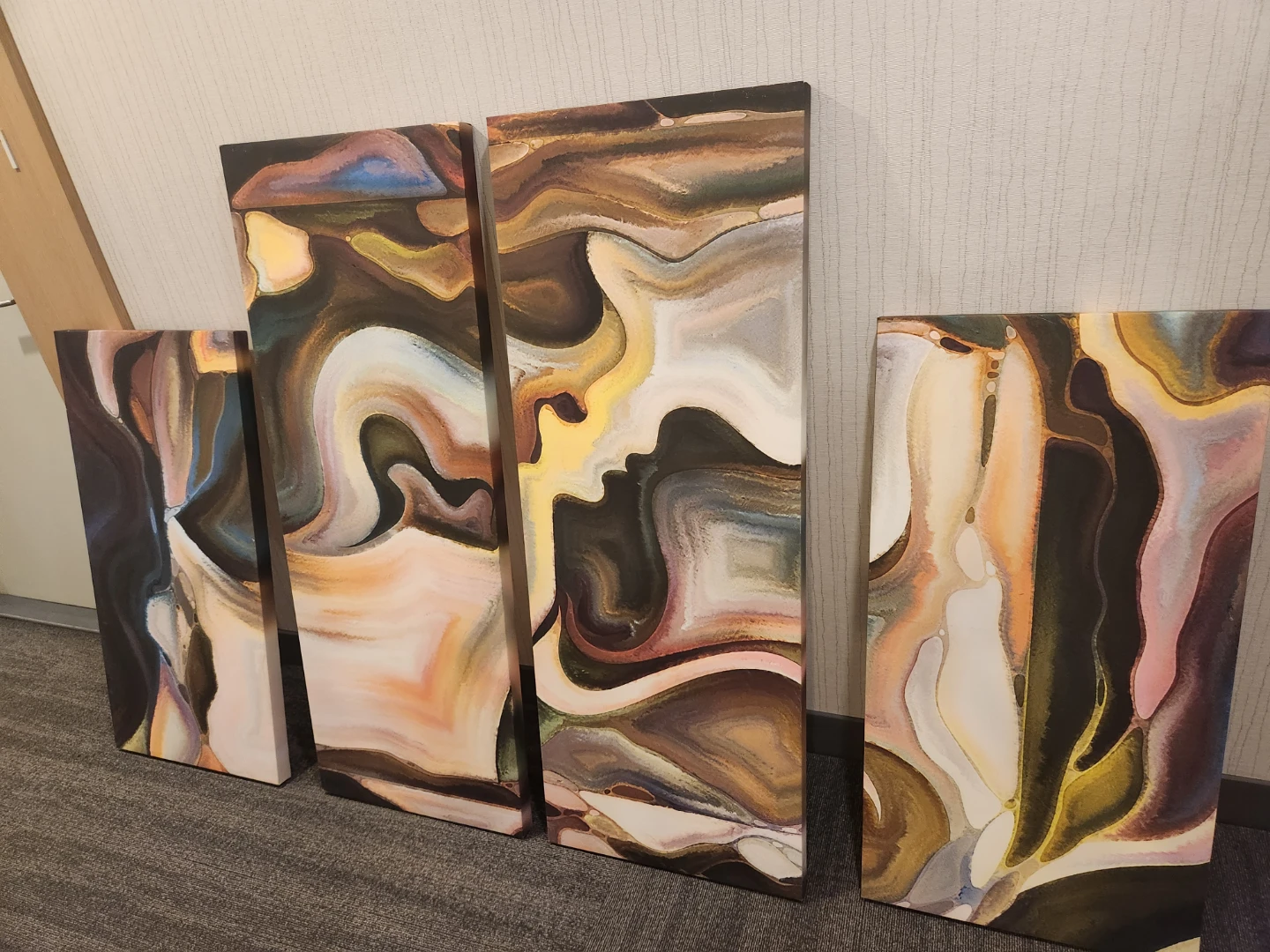 Passionate Moment Abstract Multi Piece Canvas Wall Art - photo 3