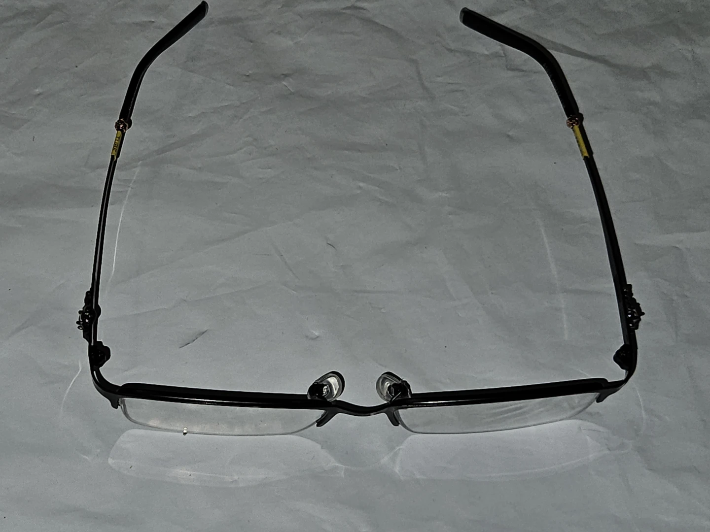 Men's Black Semi-Rimless Eyeglasses - photo 3