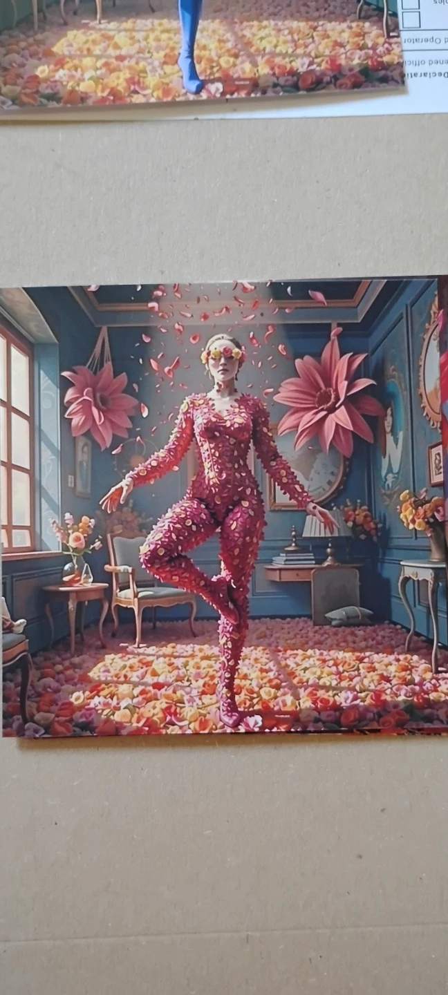 Art Print - Woman in Flower Room - photo 4