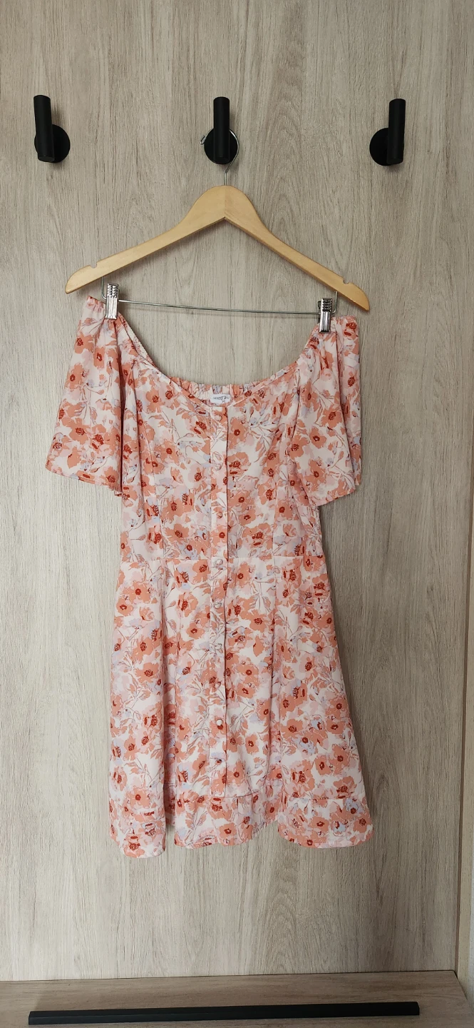 Sienna Sky Floral Print Off-the-Shoulder Dress - Size M
