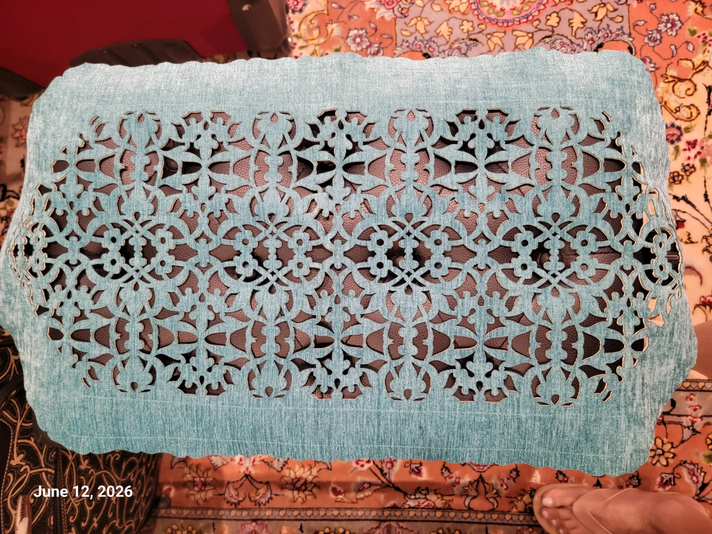 Teal Decorative Placemats (Set of 2)