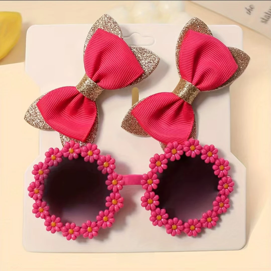 Kids Sunglasses and Hair Clips Set. *Brand New* - photo 2