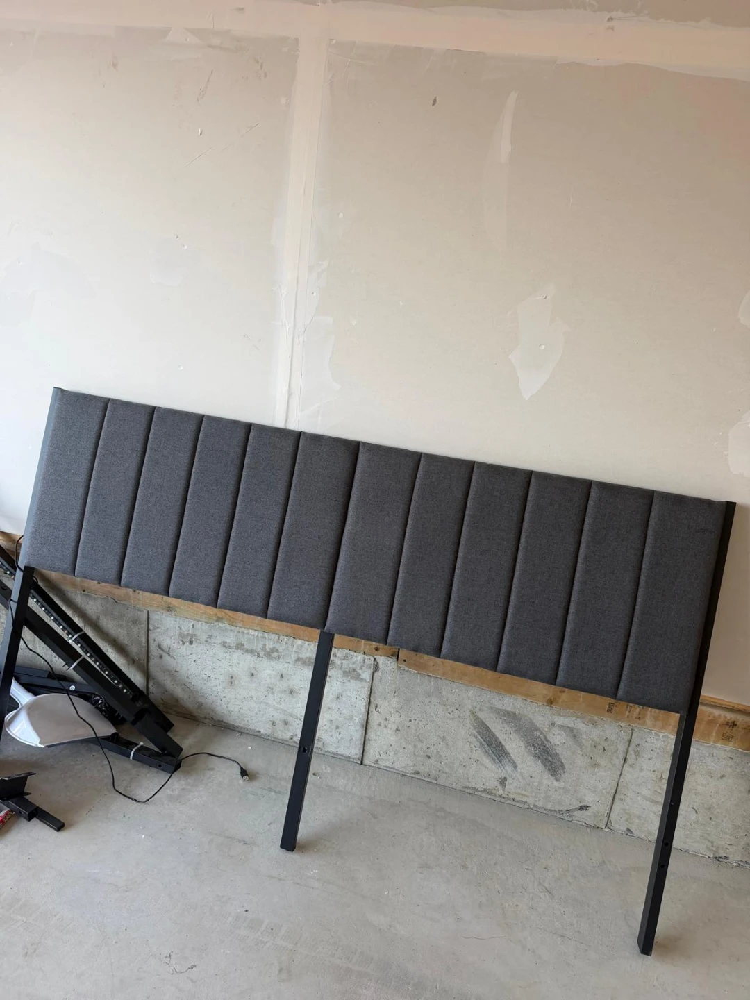 Grey Upholstered bed