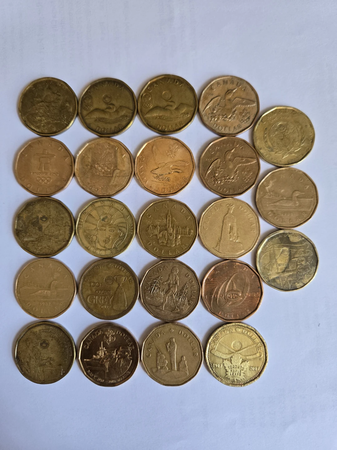 Canadian Dollar Coins Collection