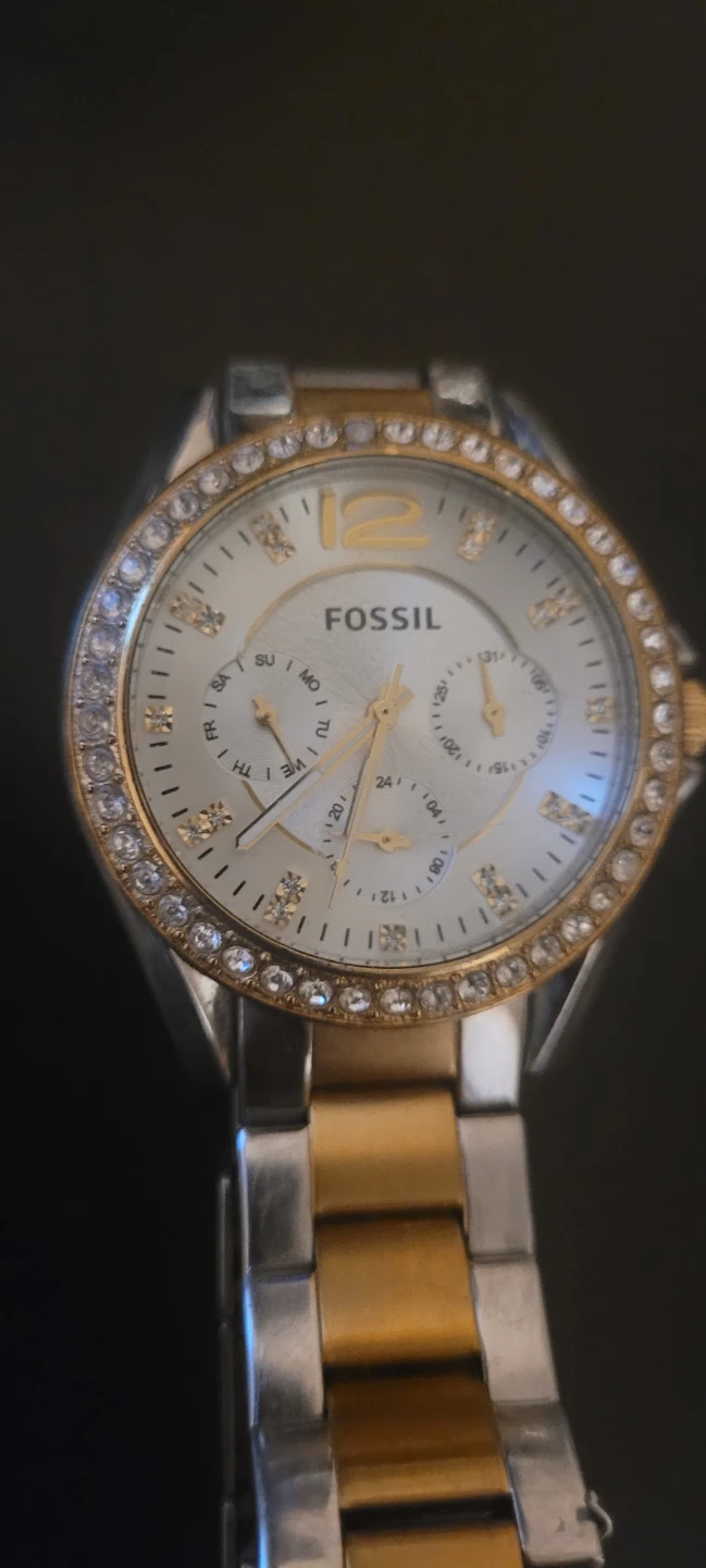 Fossil Women's Watch - Two-Tone with Rhinestones