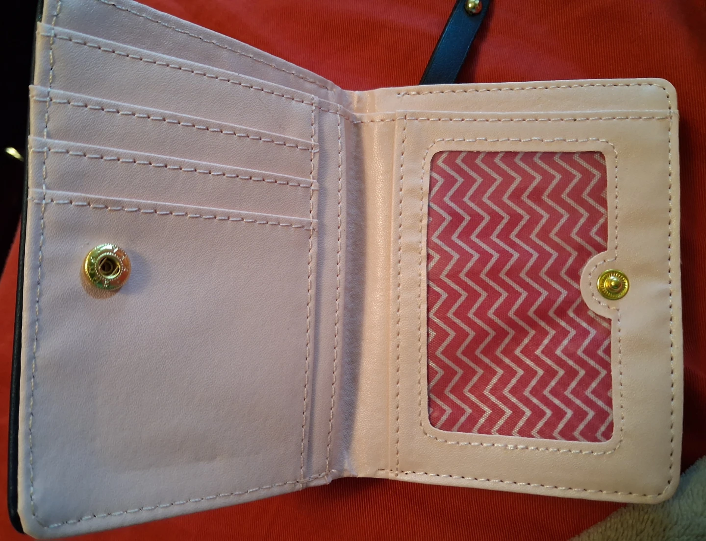 Navy Blue Wallet with Cat Design - photo 4