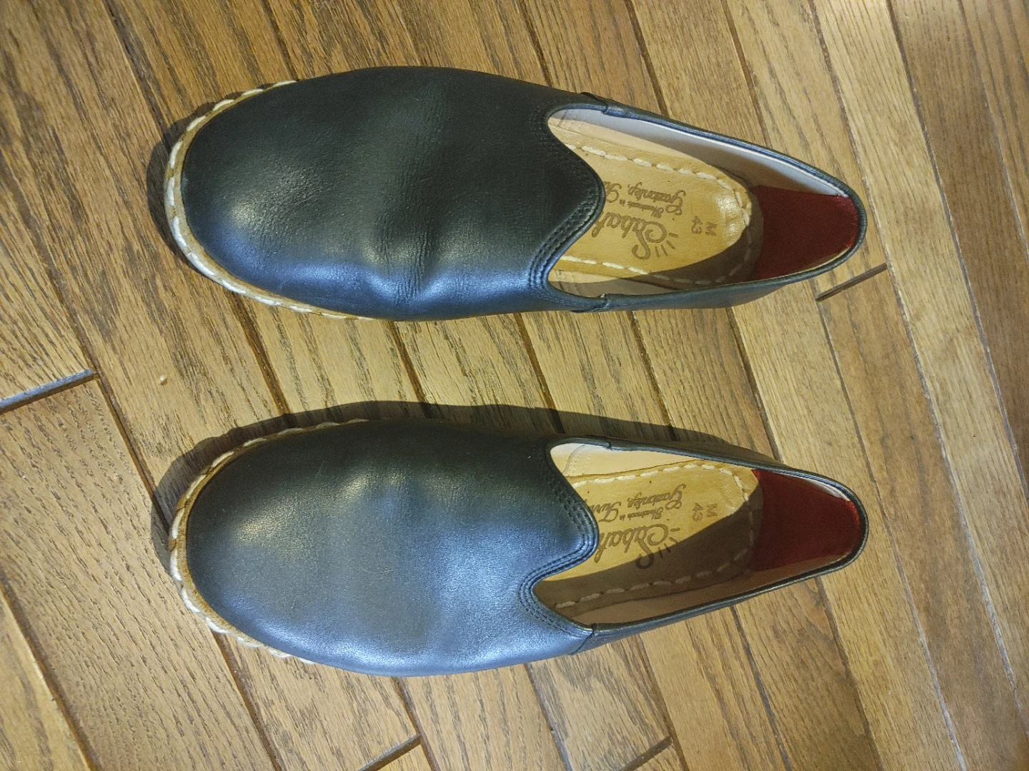 Sabah Leather Slip-On Shoes - Black - photo 2