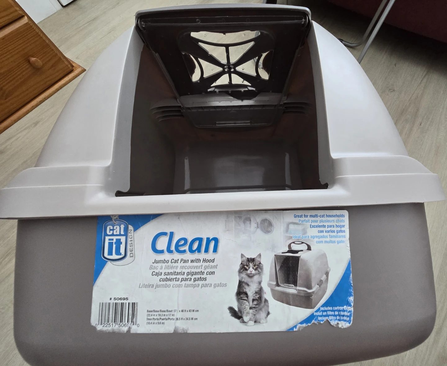 ⚽Catit Jumbo Hooded Cat Pan and Pet Grooming/Cleaning Supplies⚽⚽