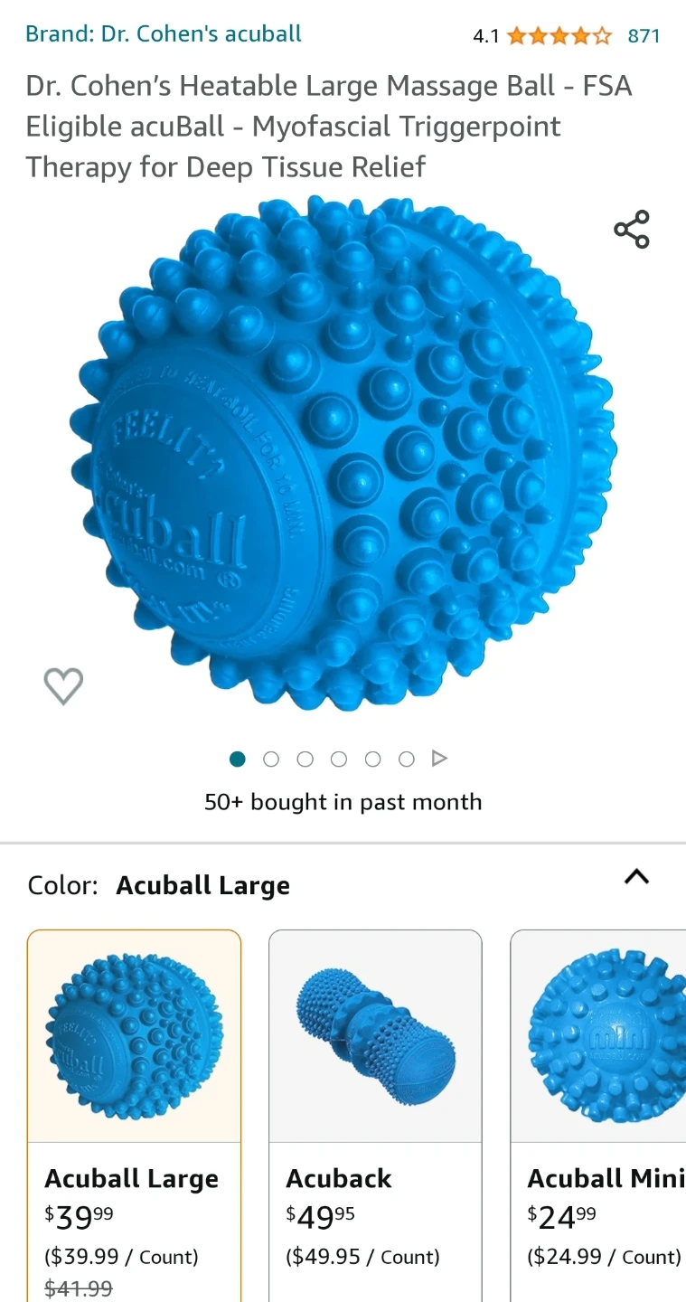 Dr. Cohen's Heatable Large AcuBall Massage Ball - photo 4