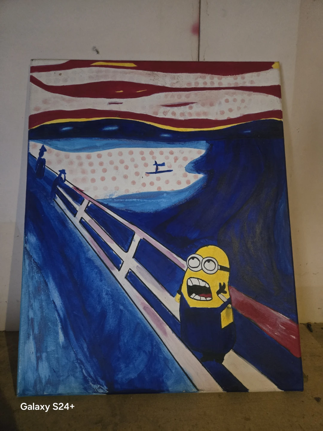 Minion "The Scream" Canvas Art