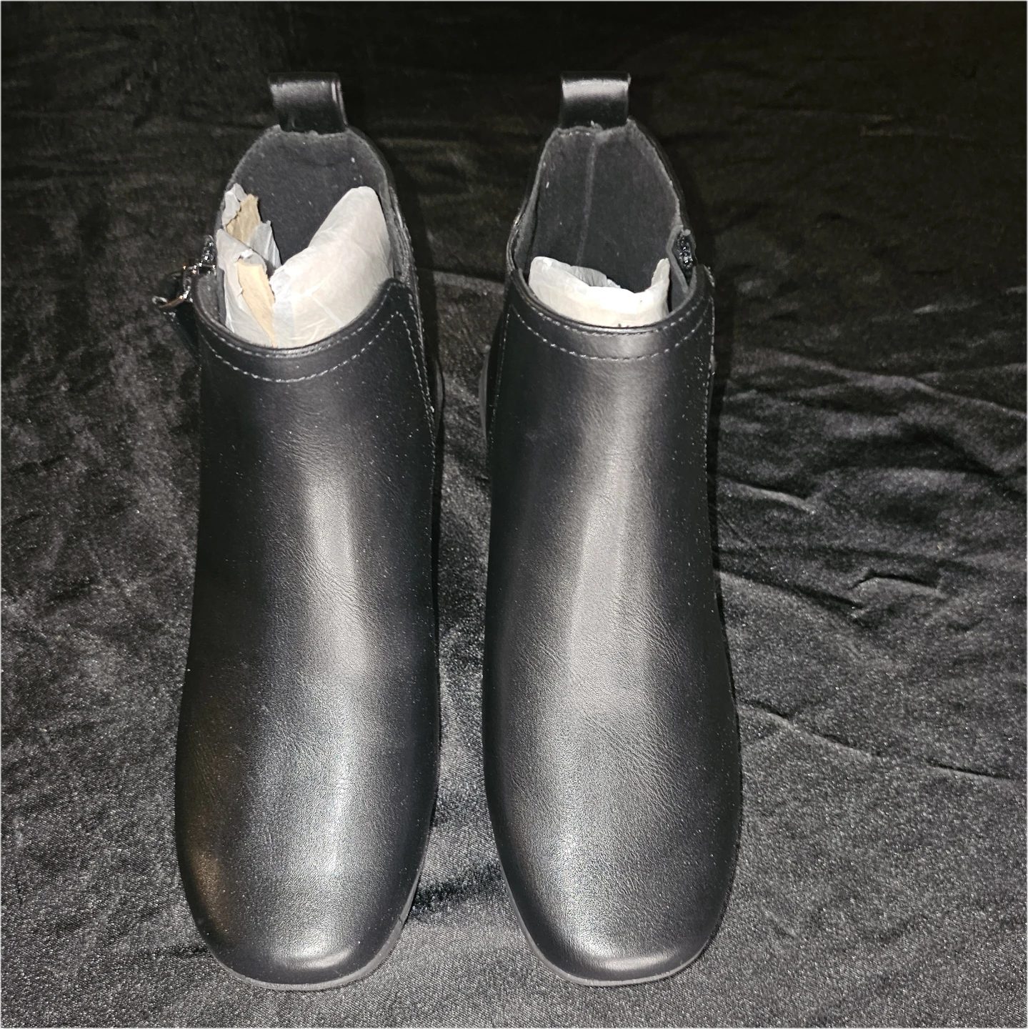 Black Leather Ankle Boots⚽️