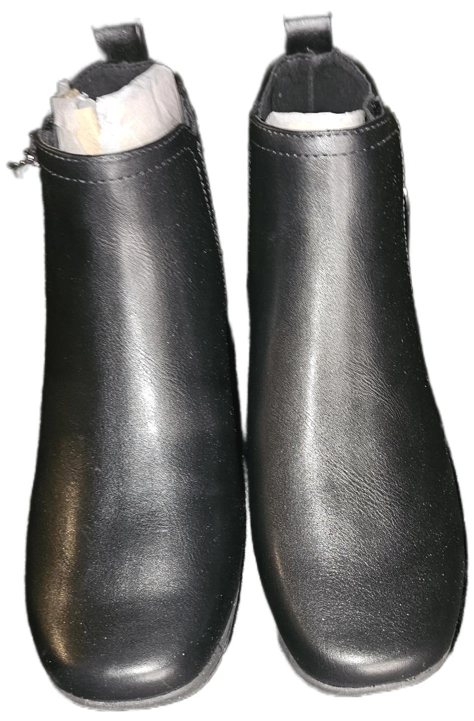 Black Leather Ankle Boots⚽️ - photo 2