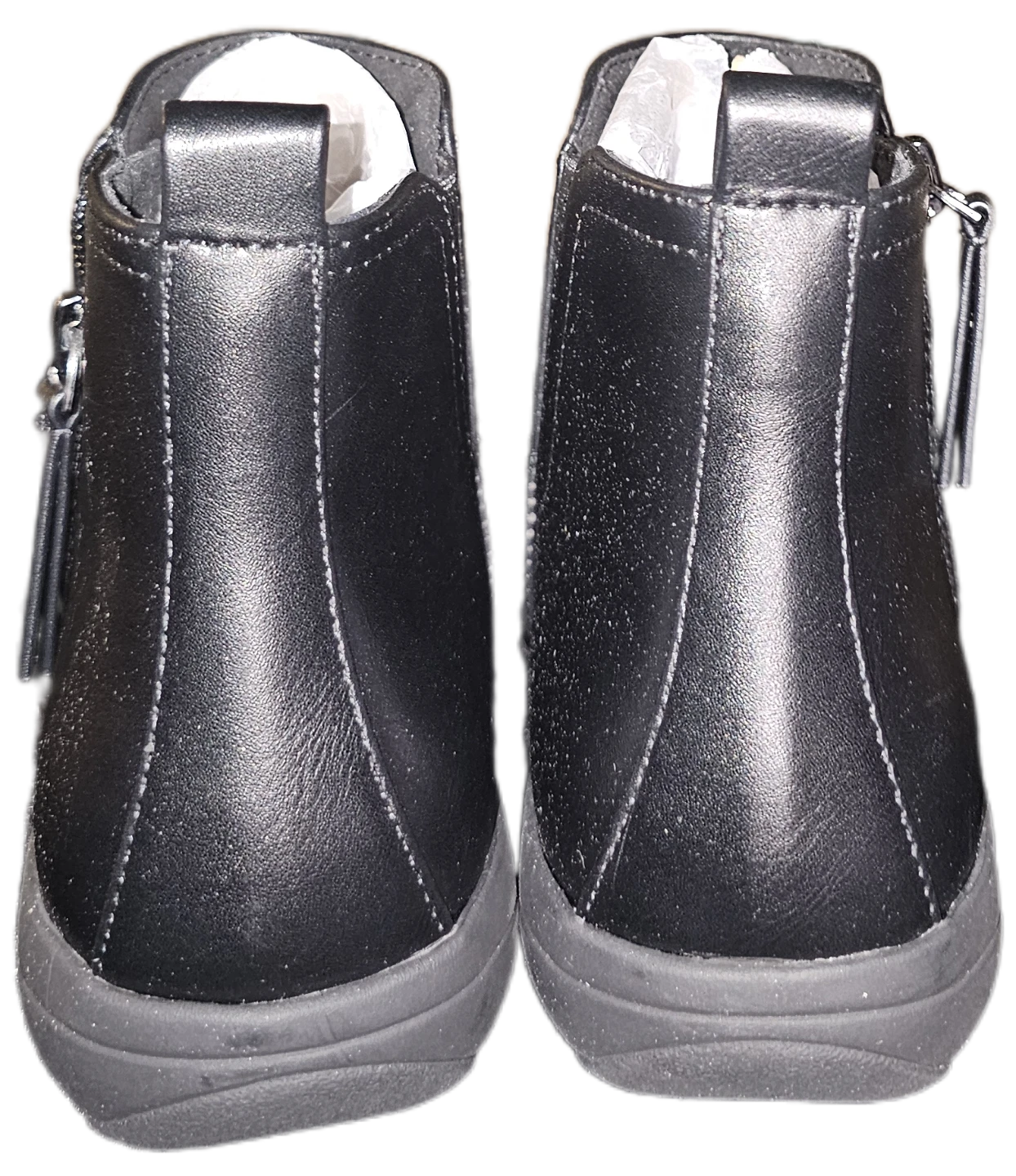 Black Leather Ankle Boots⚽️ - photo 4