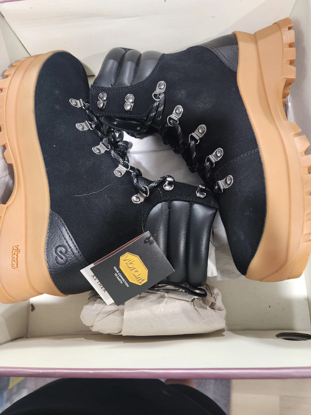 CALISOX Black Suede Hiking Boots