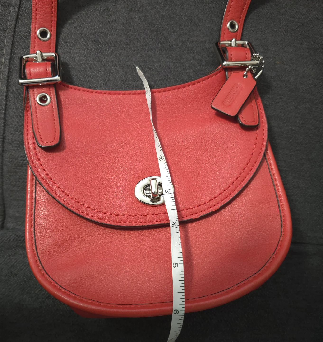Coach Mini Coral Leather Saddle Bag - photo 4
