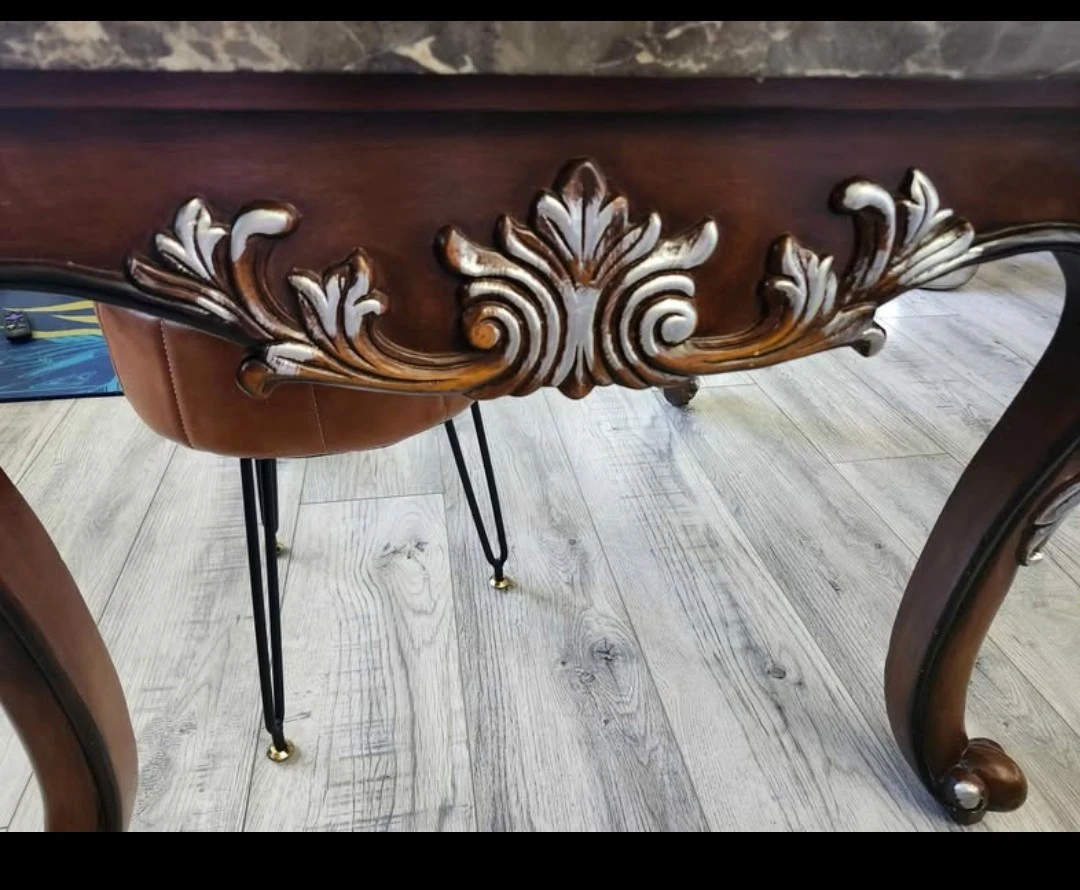 Ornate Marble Top Coffee Table - photo 4