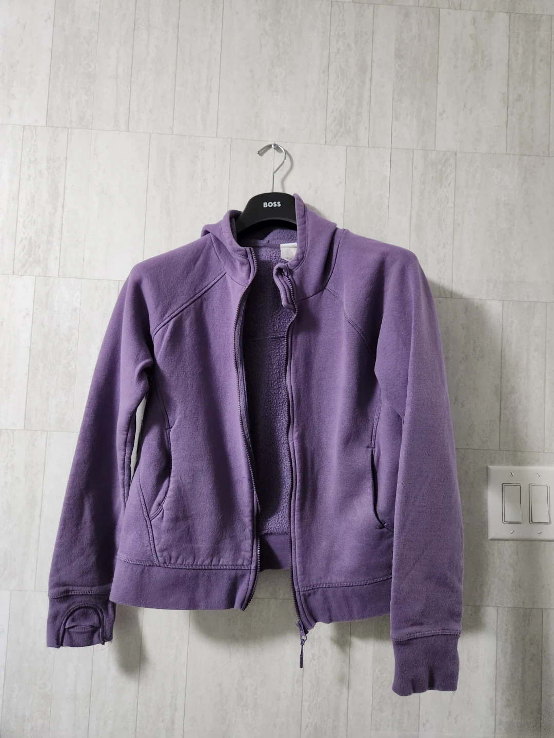Purple Full-Zip Hoodie