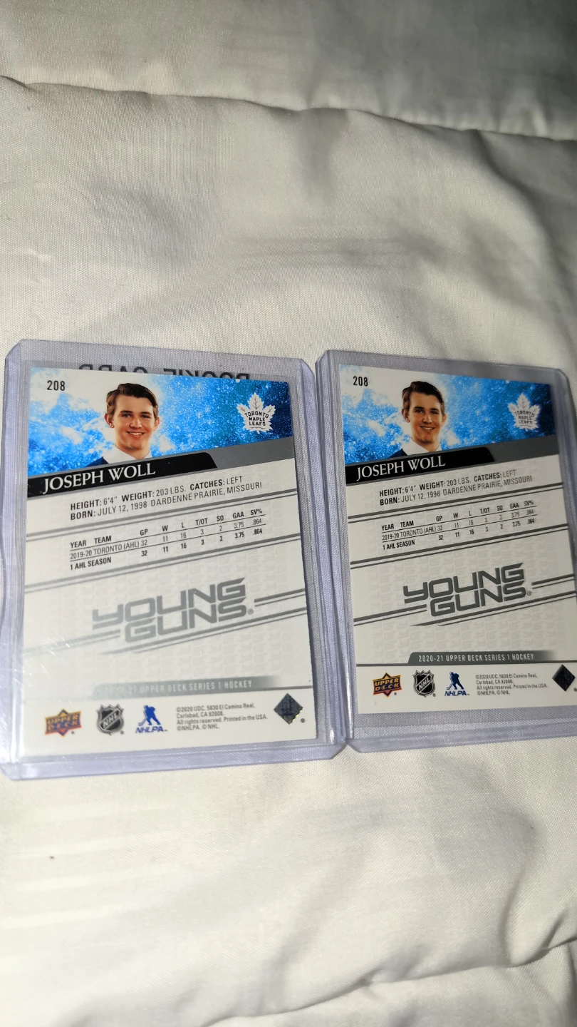 2 Joseph Woll Young Guns Rookie Card - photo 2