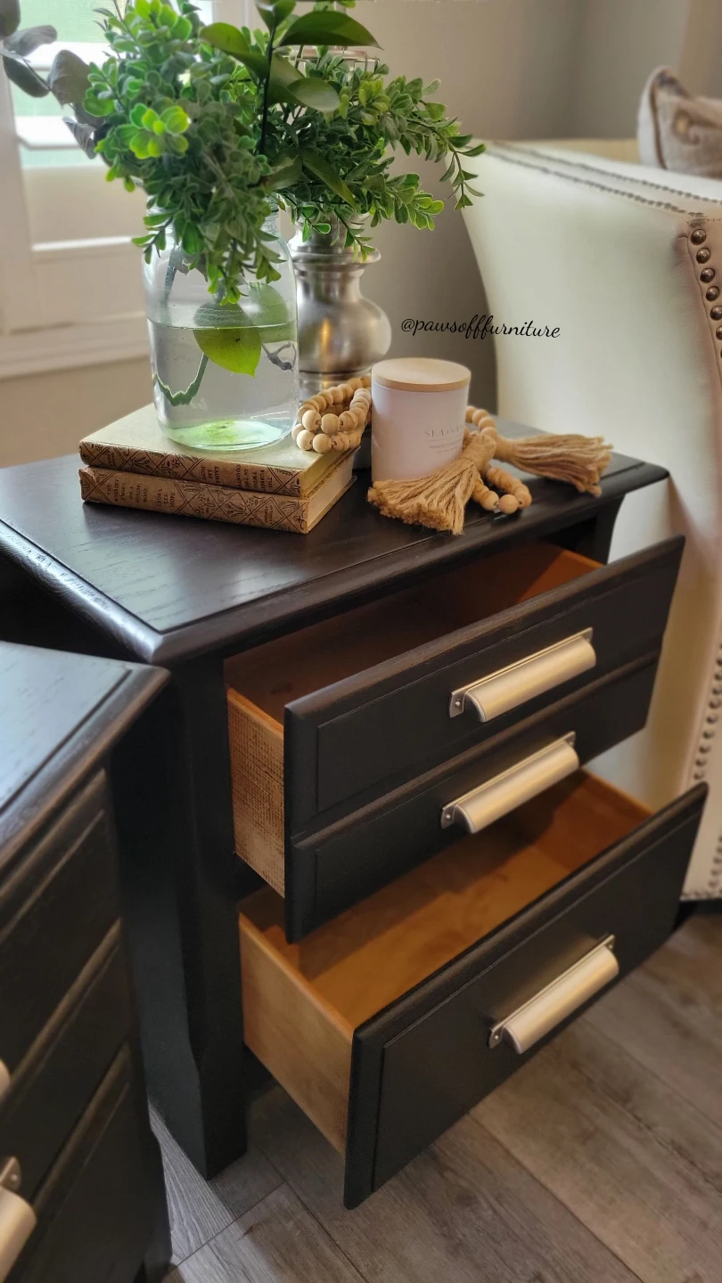 Dark Chocolate 2-Drawer Nightstand Set - photo 4
