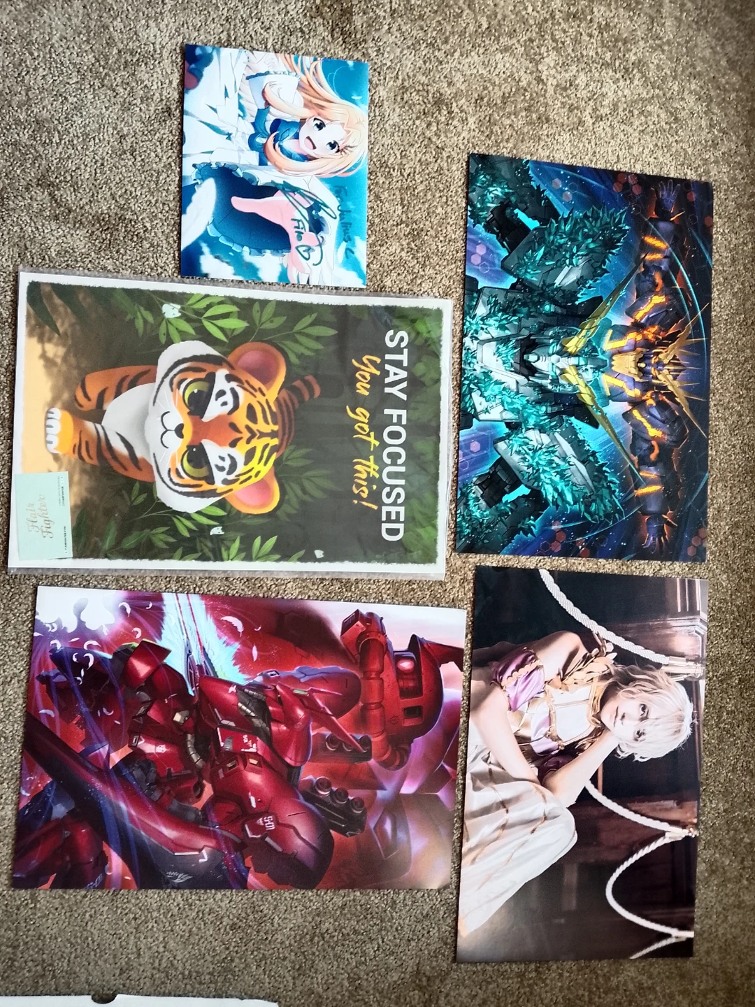 Assorted Anime and Game Art Prints - photo 4